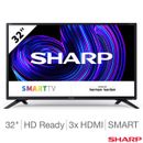 Sharp Smart TV 32 pollici pronta per HD 1T-C32EE2KF2FB nera