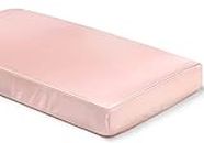 SiinvdaBZX Satin Crib Sheets for Girls, Silky Soft Pink Crib Fitted Sheets for Standard Crib and Toddler Mattress, 28 x 52 x 8In (Pack of 1)