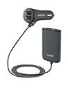 Moosh 4 USB 41 W Turbo Car Charger 8.2A for Smartphones Apple iPhone, Ipad and Android Devices, Apple (Black)