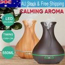 550ML Aromatherapy Diffuser Aroma Essential Oil Ultrasonic Air Humidifier Mist