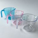 150ml plastic clear measuring cup handle liquid pour spout home kitchen too;WR