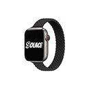 Solace Bands Slim Imperium Loop - Premium Quality Watch Band For Men & Women - Meticulously Designed Stretchable Watch Band - Breathable, Sweat-Resistant (42/44/45MM - XS, Black)