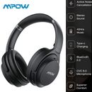 MPOW Bluetooth Headphones Noise Cancelling Wireless Over Ear Headset Earphones