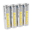 Heitech Pre-Charged NiMH Batteries Mignon/AA / HR06 2000 mAh 1.2 V - Rechargeable Batteries with Low Self-Discharge - Batteries for Devices with High Power Consumption