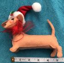 Annalee 2010 Dachshund Weiner Dog Christmas 75th Collectable Red Bow And Hat 5’