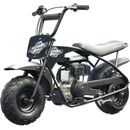 MotoTec 105cc 3.5HP Gas Powered Mini Bike, Steel Frame, Automatic Clutch- Black✅