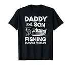 Daddy and Son Fishing Buddies for Life Regalo a juego Camiseta