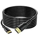Jorenca 4K HDMI Cable 25ft Ultra High Speed HDMI 2.0 Cord 4K@60Hz 18gbps, Gold Plated Connector,Ethernet Audio Video Return,Compatible for 1080p 3D HDTV PC Xbox Arc Laptop PS3/4/5/9 etc