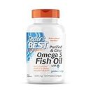 Doctor's Best Purified & Clear Omega 3 Fish Oil with Goldenomega 1000mg 120 Marine Softgels