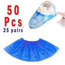 Einweg-Schuhabdeckungen 50x blau rutschfest Kunststoff Reinigung Überschuhschutz