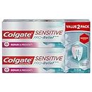Colgate Sensitive Pro-Relief Repair & Prevent Toothpaste - Dual Zinc and Fluoride Formula for Gum Health, Cavity Protection Whitening Toothpaste, 75ml, 2 Count