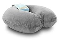 (Dark Grey) - The New Comfort Pal Travel Neck Pillow - . Today -The Best Travel Pillow For Aeroplane, Bus, Train, Car or Home Use - Memory Foam Neck Pillow Includes Microfiber Pillowcase & Bag - Neck Pillow for Travel moulds To Your Body - 5 Year Guarantee