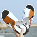 Mode Waichuan Männer der Sommer Sandalen Original Leder Komfortable Slip-on Casual Sandalen Mode
