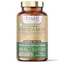 Organic Irish Sea Moss (Chrondrus crispus) - 120 Capsules - Wild Harvested from Irish Waters - Source of 92 Essential Nutrients - Iodine - Dr. Sebi - UK Made - GMP - Zero Additives