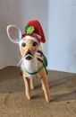 Annalee Christmas Doll 75th Reindeer With Tool Belt & Tool 2010 Santa Hat 5"