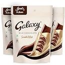 Galaxy Smooth Milk Mini Chocolate Bar Pack | Loaded with The Goodness of Milk and Cocoa | Perfect for Sharing with Family & Friends | 12 Mini Chocolates in Each Pack | 120g | Pack of 3
