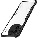 TheGiftKart Shockproof Crystal Clear Back Cover Case for iQOO 12 5G | 360 Degree Protection | Protective Design | Transparent Back Cover Case for iQOO 12 5G (PC & TPU, Black Bumper)