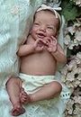 RXDOLL Muñecas realistas de silicona de cuerpo completo de 20 pulgadas, muñecas de bebé de la vida real que se ven de aspecto real, sonrientes, recién nacidas, perfectamente lindas, muñecas de bebé