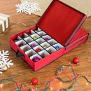 40-Ornament Holiday Storage Box by Honey-Can-Do in Red
