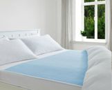 Lenzuola/tappetino/materasso lavabile assorbente protezione incontinenza blu 