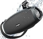 W-KING Portable Bluetooth Speaker Loud, (120W PEAK)70W IPX6 Waterproof Outdoor Wireless Speaker, Triple Passive Radiators-Deep Bass/Hi-fi/DSP/42H/Power Bank/TF Card/AUX/EQ for Party, Free Opener(X10)