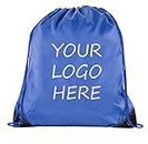 Mato & Hash Custom Bags With Your Logo | Promotional Drawstring Backpack - 100PK Royal CE2500