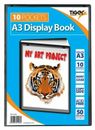 Tiger A3 cartella foglio presentazione libro display 10 tasche scuola arte archiviazione