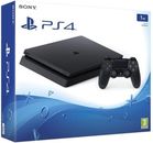 Sony PlayStation 4 PS4 Slim 1 TB Videospielkonsole schwarz verpackt + Spiele BÜNDEL