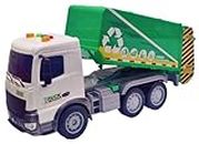FunBlast Vehicle Garbage Truck Toys Friction Power Wheels Vehicle Truck with Light and Sound Effects | Truck Toys and Cars for Kids (Multicolor)