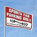 Dorm Room Flags For Guys Sports Fan Parking Only Flag Bar For Man Cave Outdoor Bar Accessories Decor (Size : 30X45CM)