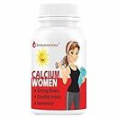 IMMUNESCIENCE Calcium Tablets For Women With Vitamin D3 (As D), Vit B12, Magnesium Zinc Supplements, To Strong Bone Health, Joint Support Ayurvedic Supplement-60 Tablet (no capsules/gummies Pack 1)
