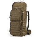 Mardingtop 75L Molle Hiking Camping Internal Frame Backpacks with Rain Cover,Military Tactical Backpack