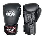 LEW Pro Faux Leather Training/Fight/MMA/Muay Thai Boxing Gloves with a Pair of Hand Wraps