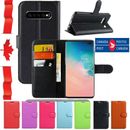 For Samsung Galaxy S8 S9 S10 Plus Note 8 9 Wallet Leather Shockproof Case Cover 