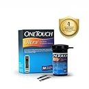 OneTouch Ultra Test Strips | Pack of 50 Strips | Blood Sugar Test Machine Testing Strips | Global Iconic Brand | For use with OneTouch Ultra 2 Glucometer & OneTouch Ultra Easy Glucometer