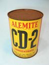 Vintage FULL 15 oz. ALEMITE CD-2 CONCENTRATE Tin Can