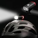 Mejor luz de casco de bicicleta USB recargable delantera trasera MTB Senticam luces de bicicleta