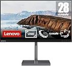 Lenovo L28u-35 28 Inch PC Monitor | 4K Ultra HD, 2160p, 60Hz, 6ms, WLED, HDMI, DP
