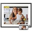 NexFoto 16.2 Inch 32GB WiFi Extra Large Digital Photo Frame Smart Digital Picture Frame HD IPS Touch Screen, Remote Control, Auto-Rotate, Share Photos Video via App & Email, Gift for Grandparents