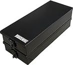 Jayco Stainless Steel Premium Black Toolbox/Cash Box//Locker Box//Multipurpose Storage Security Box, Lockable (2)