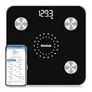 Homebuds Digital Bathroom Scale for Body Weight and Body Fat, Weighing Professional Since 2001, Body Composition Monitor Professional for BMI Fat Water Muscle with App, 400lb, Black