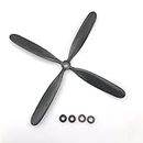 ZHIPAIJI RC Plane Part 10.5 * 8 4 Blade CW & CCW Propeller for Dynam B26, P61, Spitfire V2 (Color : Normal)