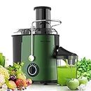 MAMA'S CHOICE Juicer Machine, 800W Juice Extractor with 3'' Big Mouth, 3 Speed Centrifugal Juicer for Whole Fruit Vegetable, Easy to Clean, Non-Slip Feet, BPA-Free