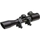 TruGlo TG8504B3L 4 x 32 Inch Fully-Coated Compact Crossbow Scope with Dual Color Rings, Illuminated Reticle, and Scratch-Resistant Finish