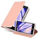 Cadorabo Case Compatible with Nokia Lumia 625 in Classic Rose Gold - Protective Case with Magnetic Closure, Stand Function and Card Slot