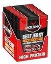 Jack Link's Beef Jerky Sweet & Hot - 12er Pack (12 x 25g) - Glutenfreier Fleischsnack - Saftig Süß und Scharf Gewürzt - High Protein-Snack - Ideal für Unterwegs, im Büro oder beim Sport