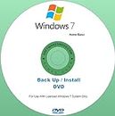 DVD de Instalación de Reemplazo para Windows 7 Home Basic con SP1 Idioma Español 32 o 64 Bits (32 Bit)