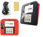 Pack 3 en 1 Nintendo 2DS : Housse silicone  - Chargeur USB - Protection écran
