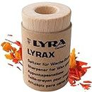 Lyra Stockmar Stick Crayon Sharpener-Twist Off Wood Top w/Cardboard Barrel- Jumbo Crayon Sharpener for Large Beeswax Crayons -Waldorf Art Supplies, Made in Germany