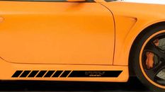 VVTI vvt-i dohc side body stripes decal jdm vinyl car doors bumper set of 2
